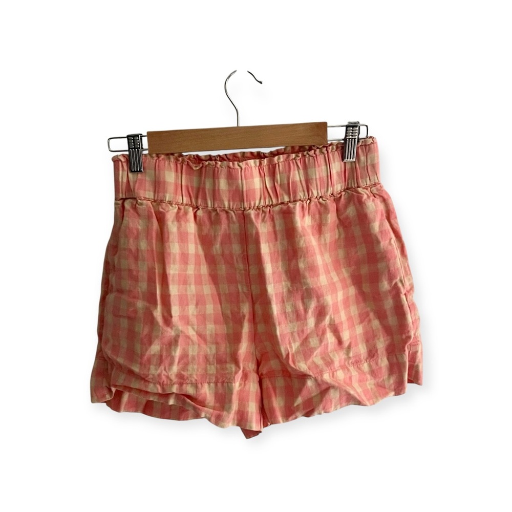 LOFT Lou & Grey High Waist Pink Checkered Shorts